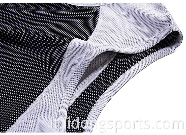 Uomini personalizzati Active Wear Stampa personalizzata Mesh Basketball Jersey Uniform Sublimation Reversible Basketball Jersey